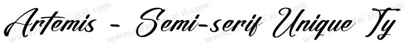Artemis – Semi-serif Unique Typefac字体转换